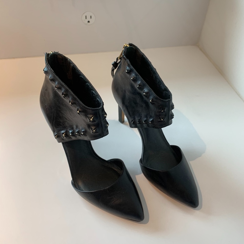 Elliott Lucca Black Heels with Studs